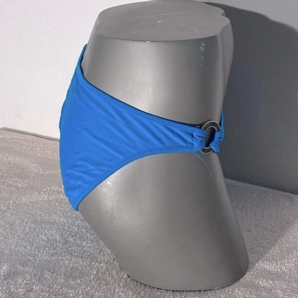 5/$25 Vintage 90s Bluenotes Blue String Bikini With O Ring Details L - Picture 4 of 15